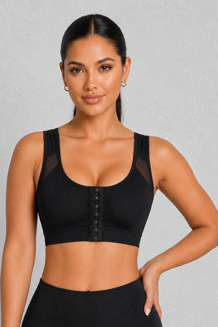 SculpStore Compression Bra - Post Surgery Front Closure Wireless Recovery Bra