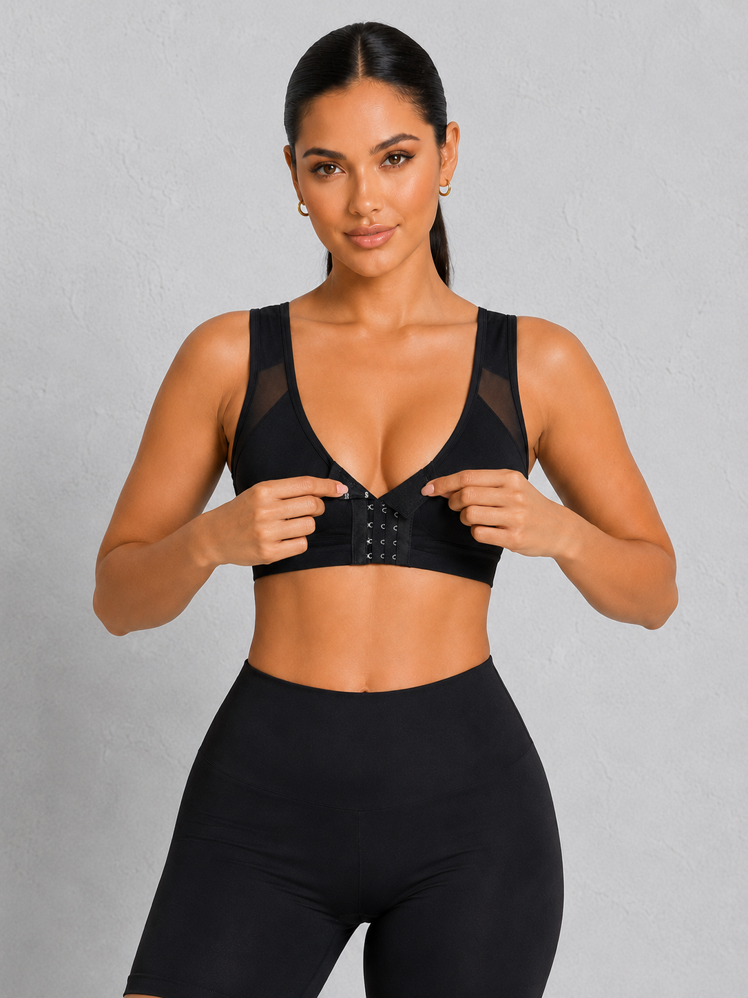 SculpStore Compression Bra - Post Surgery Front Closure Wireless Recovery Bra