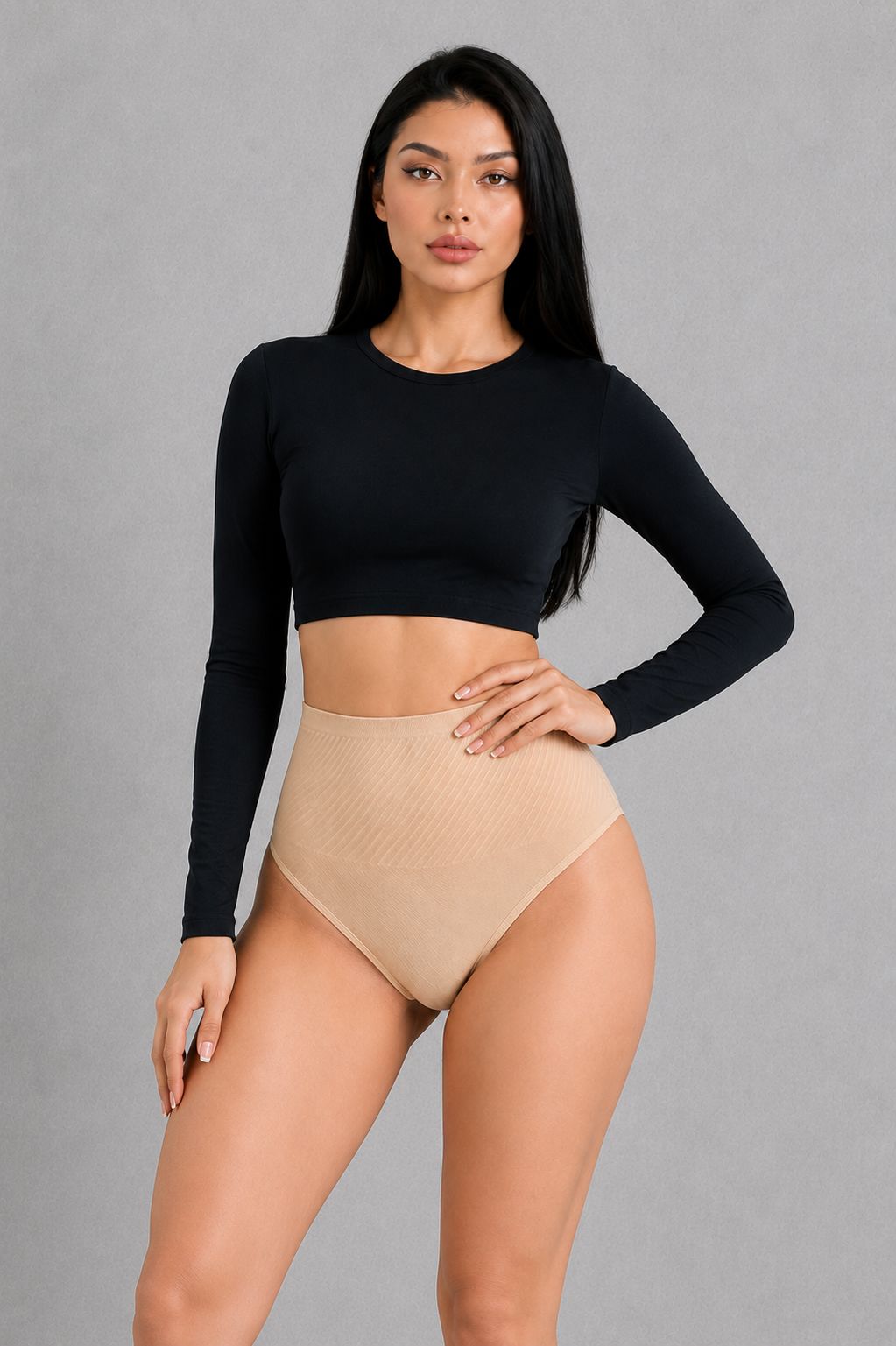 SculpStore Tummy Control Shaping Thong Shorts | Invisible Mid-Waist Briefs