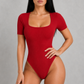 Sculp Ribbed Square Neck Shaping Bodysuit