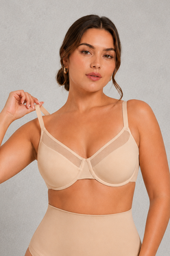 SculpStore Full Coverage Underwired Bra - Seamless Full Cup Support Bra