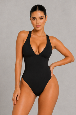 Sculp Deep V Tummy Control Shaping Bodysuit