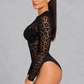Sculp Leopard Print Long Sleeve Bodysuit