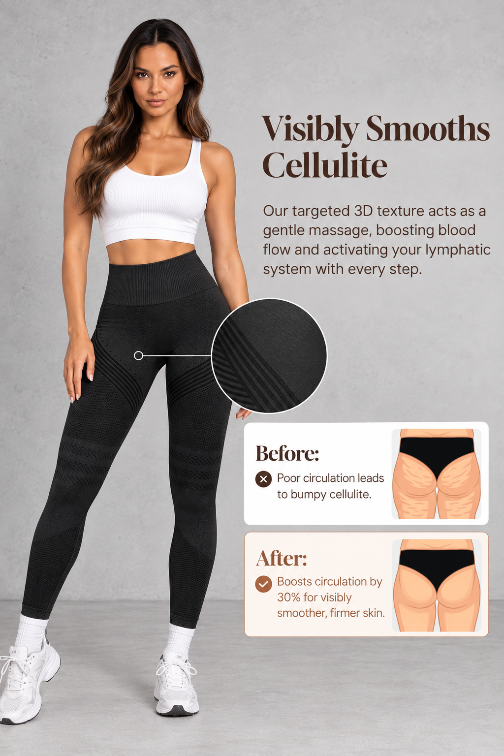 Sculp Cellulite-Smoothing Butt-Lift Sports Leggings