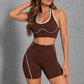 Sculp Halter Sports Bra & Bum Lift Shorts Set – image 6
