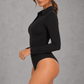 Sculp Seamless Long Sleeve V-Neck Shaping Bodysuit – image 2
