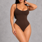 Sculp Seamless Shapewear Bodysuit in Brown – front view