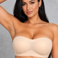 Sculp Strapless Invisible Push-Up Bra – Wireless, Anti-Slip Grip
