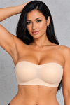 Sculp Strapless Invisible Push-Up Bra – Wireless, Anti-Slip Grip