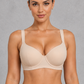 Sculp Seamless Sweetheart Underwired Bra in Nude – front detail