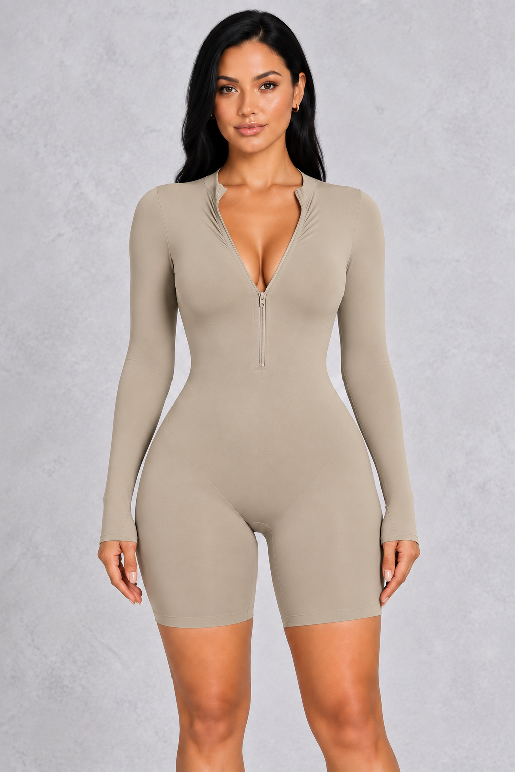 Sculp Seamless Mock Neck Shaping Bodysuit - Built-In Bra Tummy Control