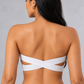 Sculp Seamless Strapless Bandeau Bra in White – back