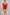 Sculp deep V-neck short sleeve bodysuit in Red – front view