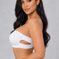 Sculp Seamless Strapless Bandeau Bra in White – side