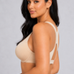 Sculp Front Clasp Racerback Push-Up Bra in Nude – side
