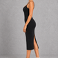 Sculp Tummy Control Shaping Dress in Black – side view