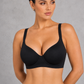 Sculp Seamless Sweetheart Underwired Bra in Black – front