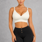 Sculp ice silk seamless wireless bra in white