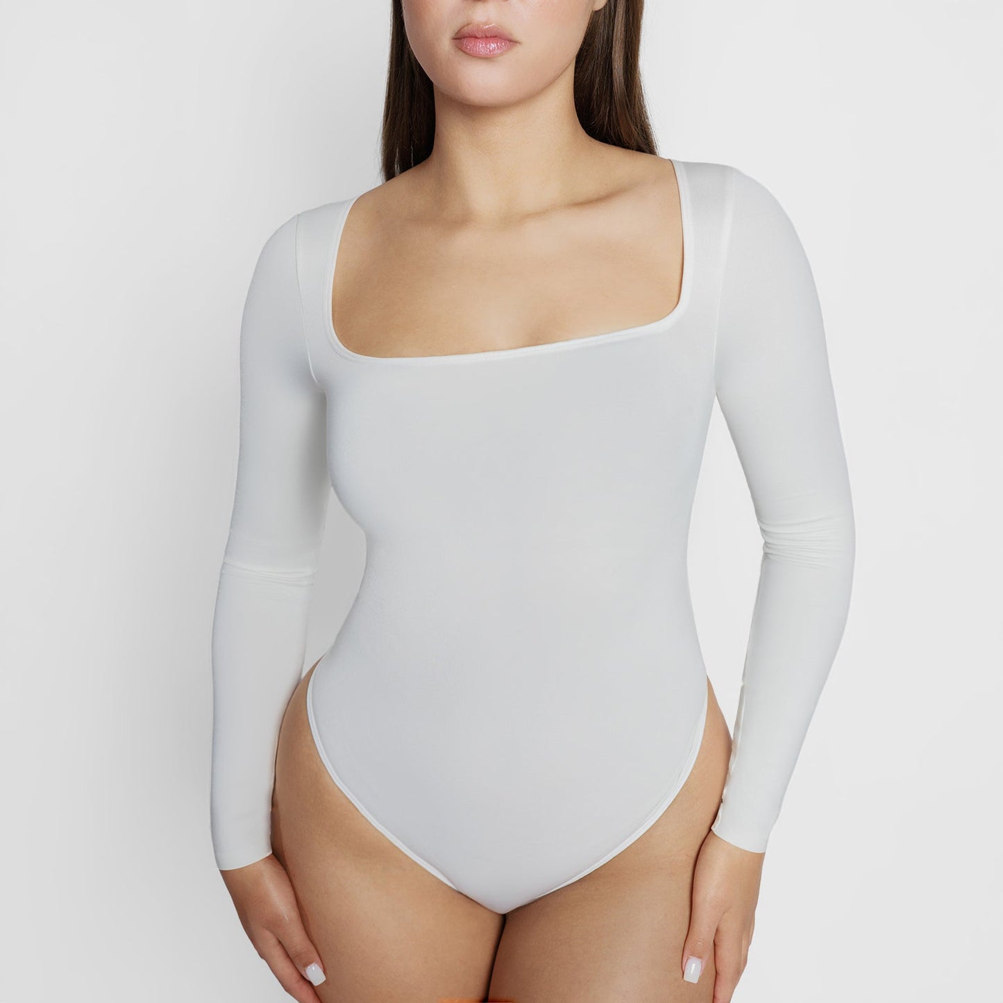 Sculp™ Square Neck Long Sleeve Sculpting Bodysuit