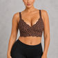 Sculp plus size leopard print seamless scalloped jelly bra – studio view