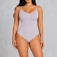 Sculp Thong Shapewear Bodysuit in Lilac – front view