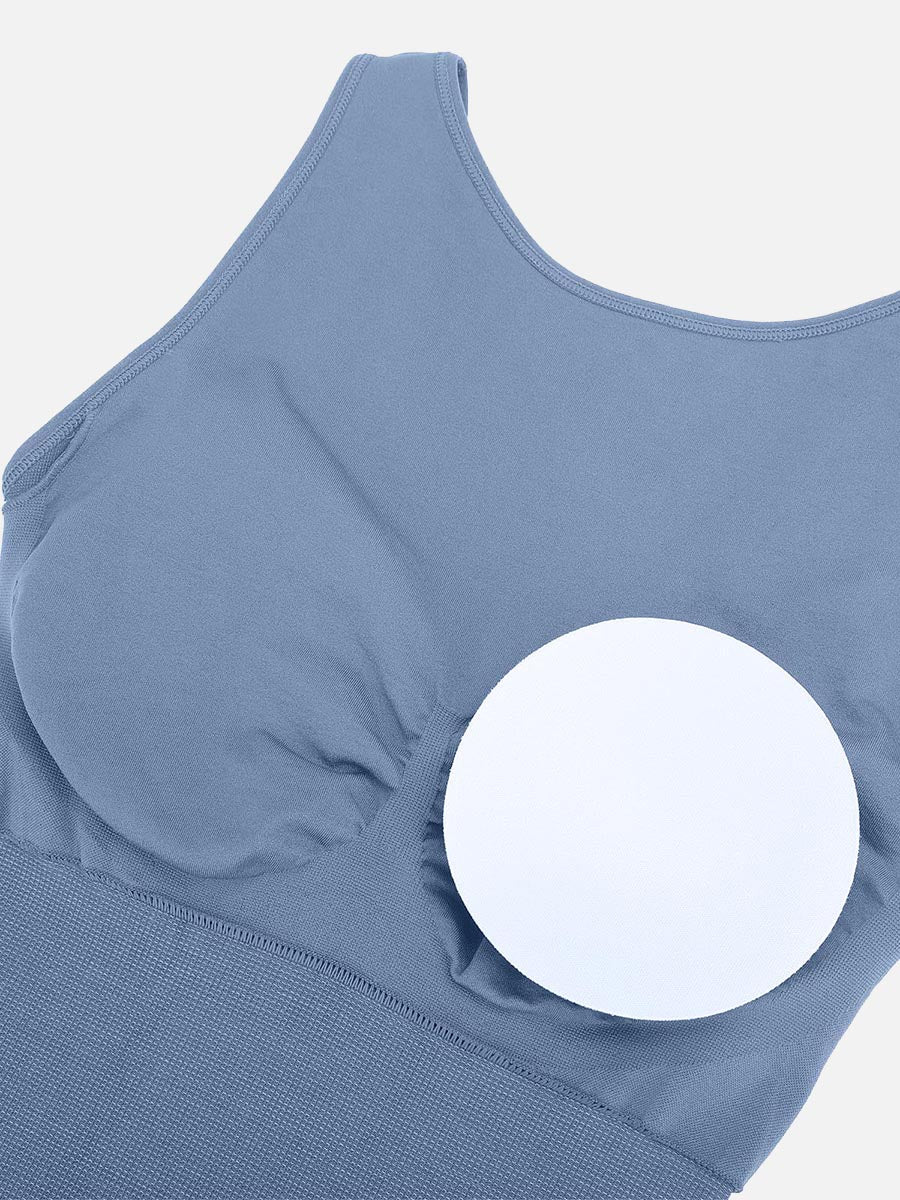 Sculp Seamless Open Back Shaping Bodysuit - Built-In Bra Tummy Control