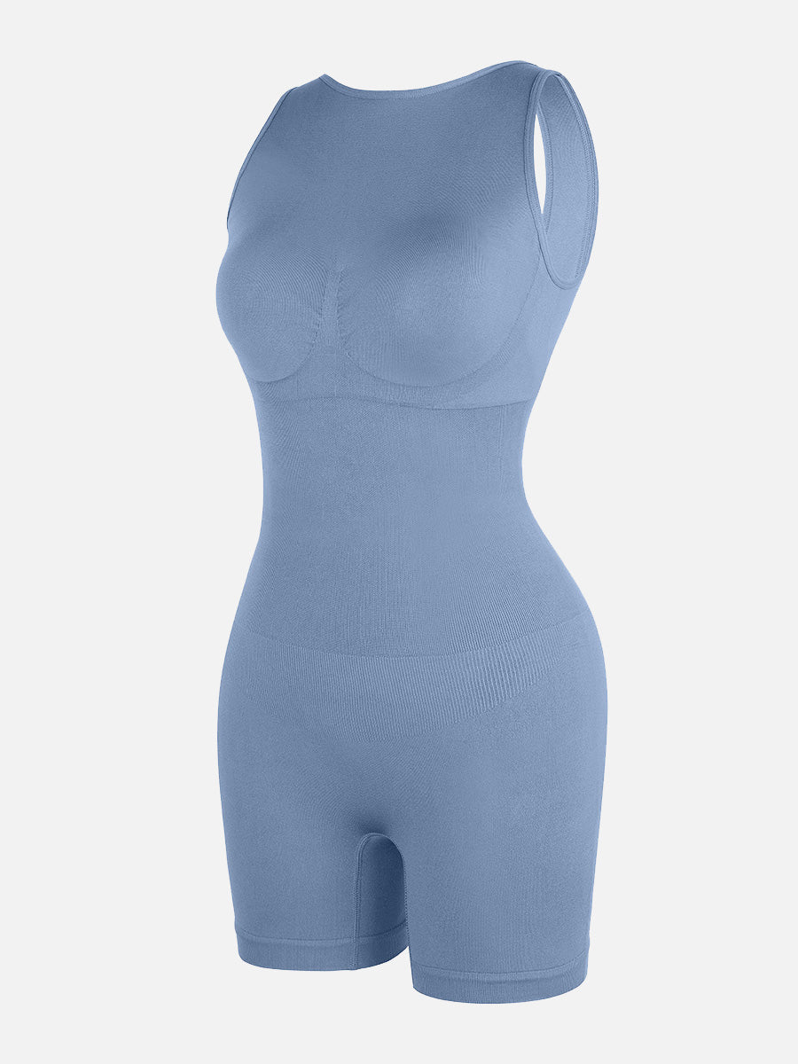 Sculp Seamless Open Back Shaping Bodysuit - Built-In Bra Tummy Control