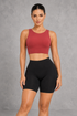 Sculp seamless scoop neck sports bra – studio view