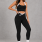 Sculp Cross Back Sports Bra & Scrunch Bum Leggings Set – image 4