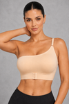 Sculp One-Shoulder Seamless Bra in Nude – front