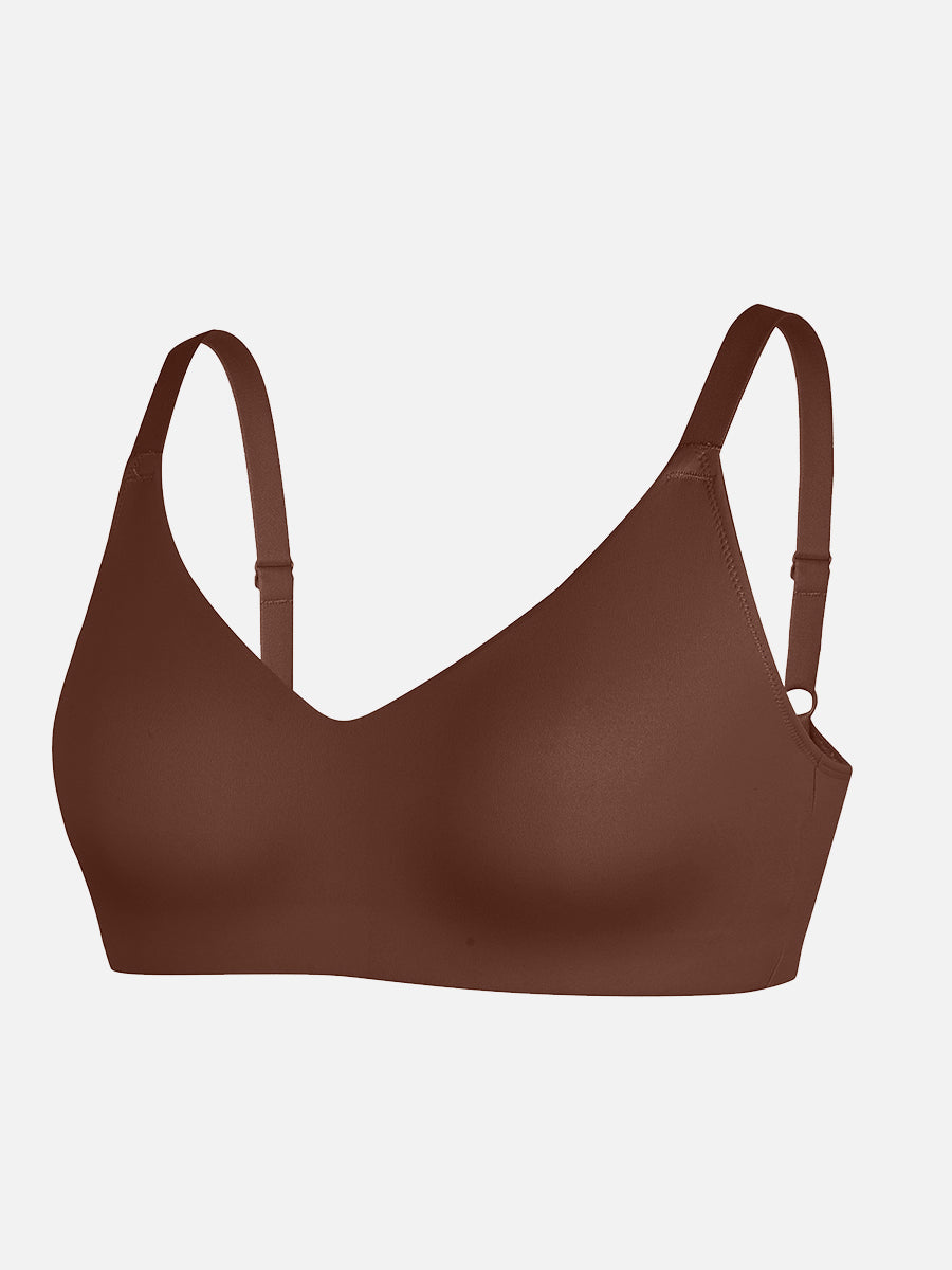 Sculp Seamless V-Neck Comfort Bra - Wireless Everyday Support Bra