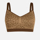 Sculp Seamless Leopard Bra - Wireless Double-Layer Support Bra