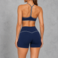 Sculp Racerback Sports Bra & Scrunch Bum Shorts Set – image 4