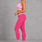 Sculp Colour Block Sports Bra & Leggings Set in Pink – side view