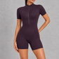 Sculp Zip-Up Short Sleeve Unitard – image 5