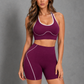 Sculp Halter Sports Bra & Bum Lift Shorts Set – image 8