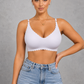 Sculp ice silk seamless wireless bra in light blue