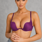 Sculp deep U plunge push-up bra in purple