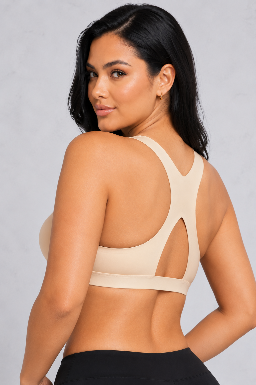 Sculp Front Clasp Racerback Push-Up Bra in Nude – racerback