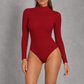 Sculp Thermal High Neck Long Sleeve Bodysuit – front view