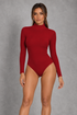 Sculp Thermal High Neck Long Sleeve Bodysuit – front view