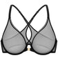Sculp Deep V Front Closure Lace Mesh Bra