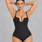 Sculp Deep V Backless Push-Up Waist-Shaping Bodysuit