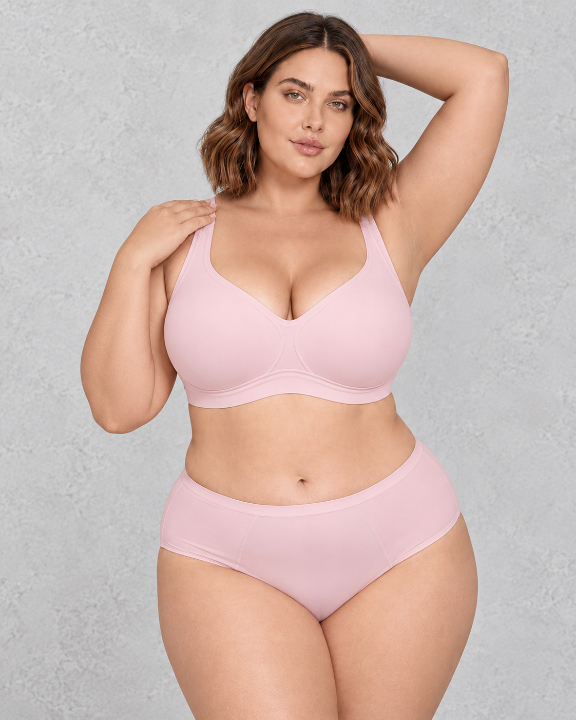 Sculp Seamless Sweetheart Wireless Bra in Pink – front