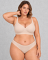 Sculp Seamless Wireless T-Shirt Bra in Nude – front
