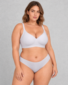 Sculp Seamless Wireless T-Shirt Bra in Lilac Grey – front