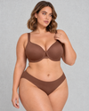 Sculp Seamless 3/4 Cup Push-Up Bra in Coffee