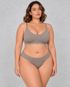 Sculp Seamless Light Support Bralette in Taupe