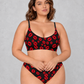 Sculp Seamless Light Support Bralette in Lip Print