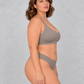 Sculp Seamless Light Support Bralette in Taupe – view 2